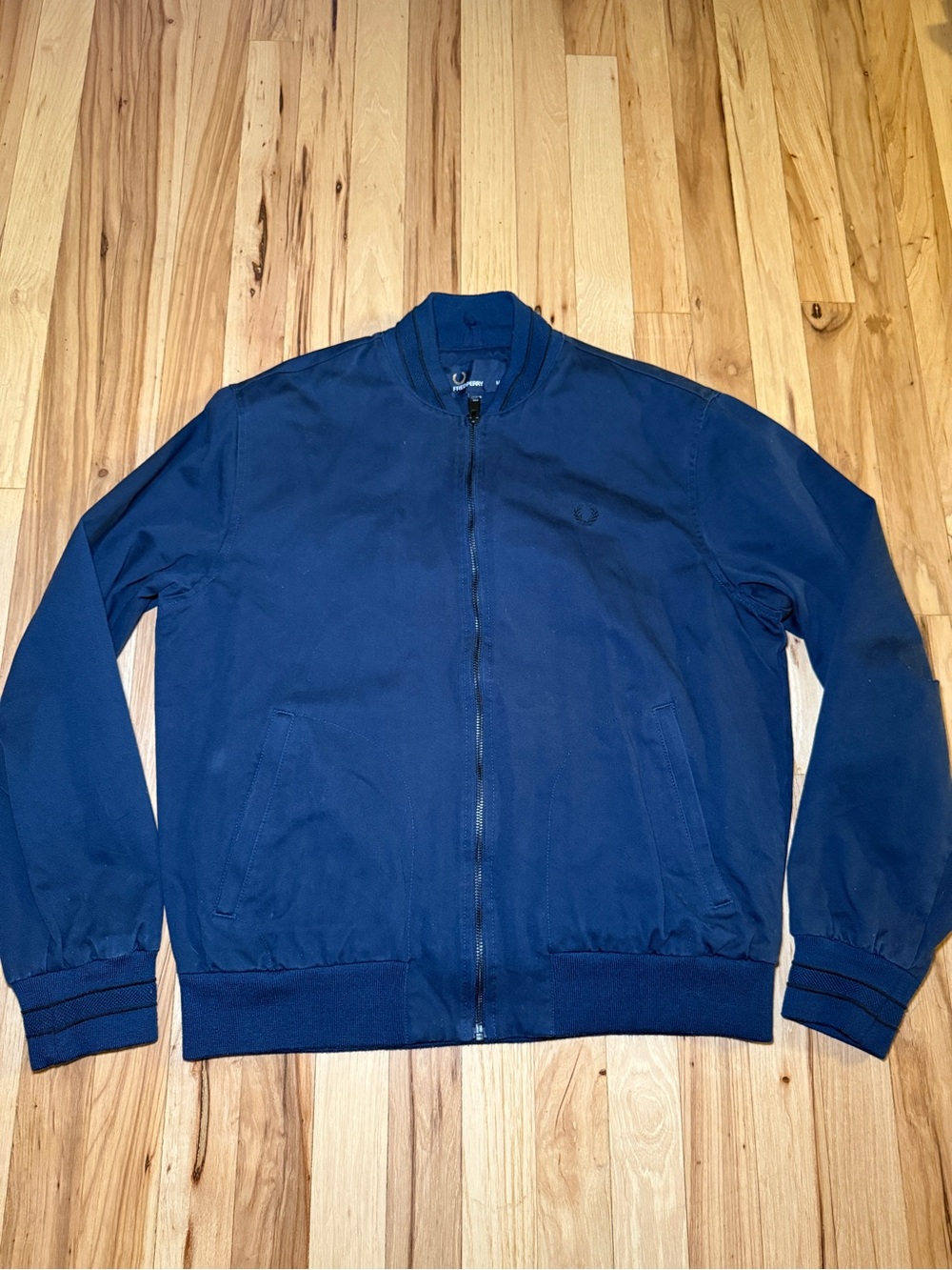 Fred Perry 100% Cotton Full Zip Bomber Jacket